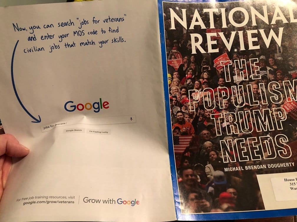 How Bad is Life for Google? They Advertise in Conservative Magazines That Attack Them