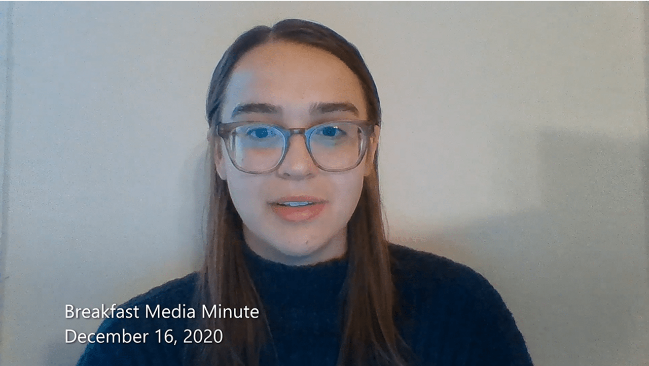 Breakfast Media Minute: December 16, 2020
