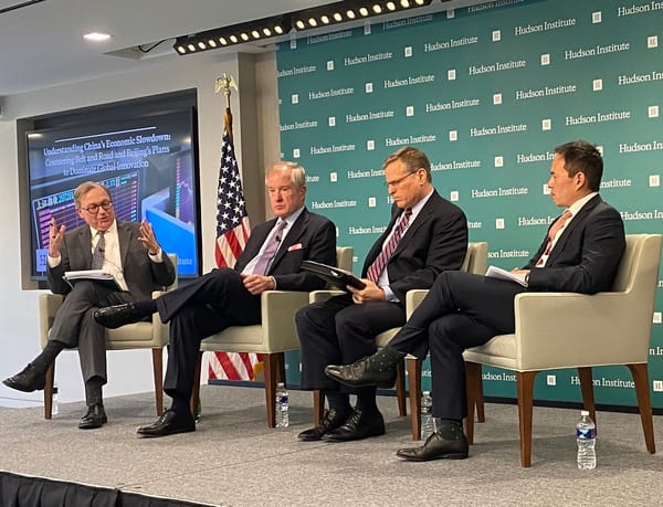 Belt and Road Initiative Featured as Hudson Institute Panelists Debate China’s Economic Sustainability