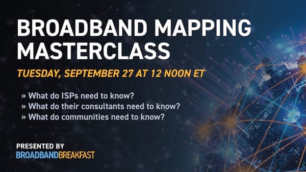 Reason 1 to Attend the Broadband Mapping Masterclass: Ripping the Fabric