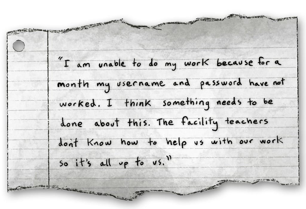 For These Incarcerated Students, Online School Has Been a Disaster