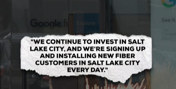 News Report on Google Fiber Cites a Lack of Progress in Salt Lake in Provo