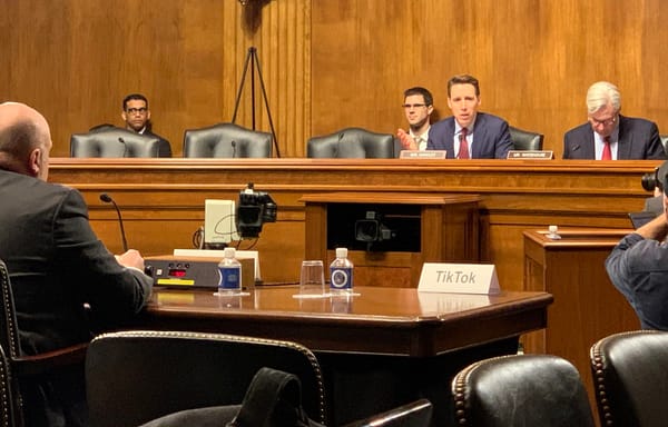 Sen. Josh Hawley Excoriates Absent Apple and TikTok Executives at Another Hearing Bashing Big Tech