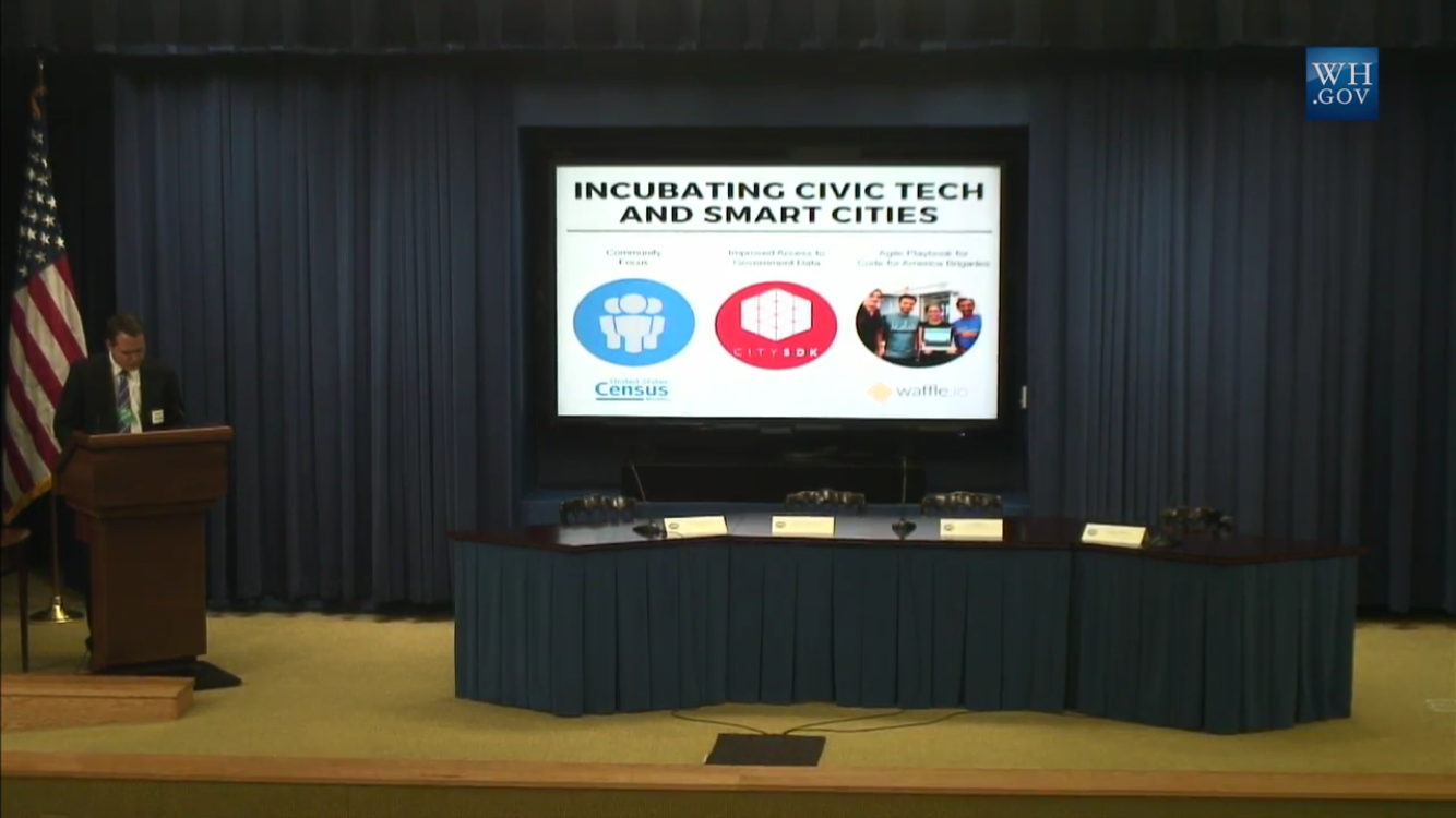 The launch of White House Smart Cities Initiative